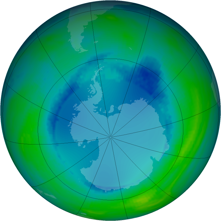 Ozone Map 1992-08-08